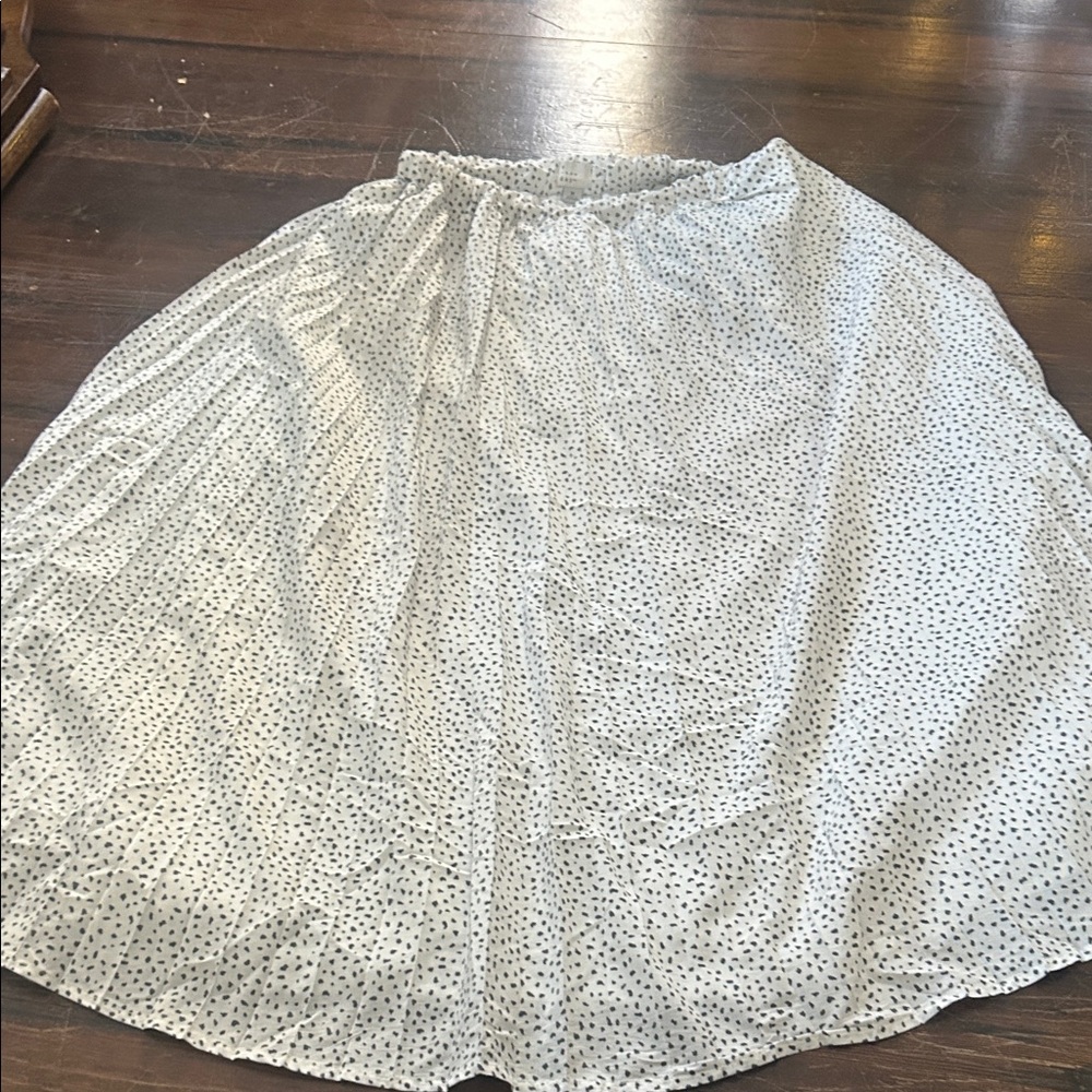 a new day White and Black A-Line Skirt